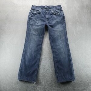 7 For All Mankind Jeans Mens 32x30 Blue Austyn Straight Dark Wash Denim
